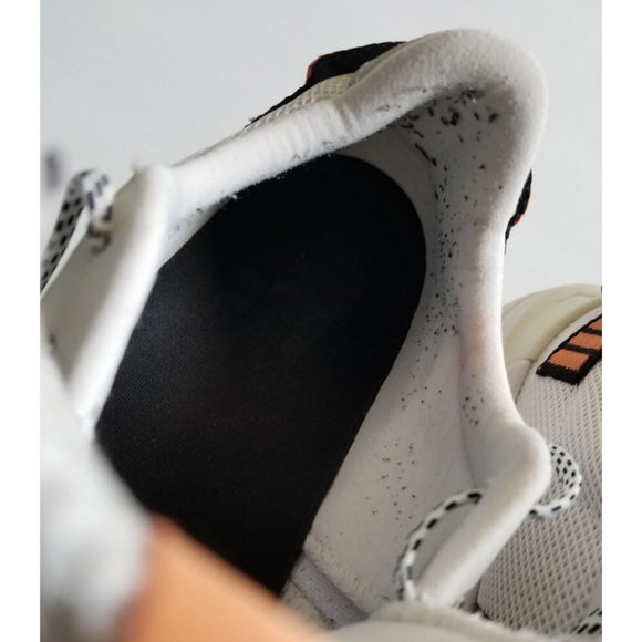 SOREL Kinetic Breakthru Tech Lace Sneakers Sz 10 41 White Orange Gray - Picture 12 of 13